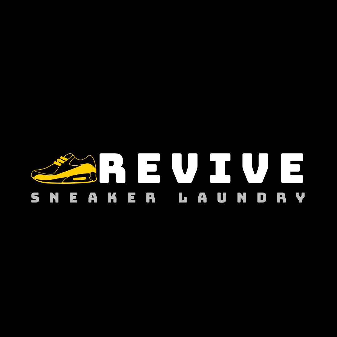 Revive sneaker laundry logo in black