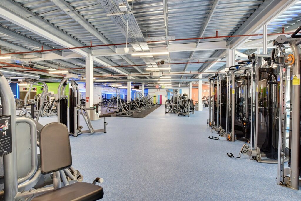 The gym sheffield showing resistance weights and weights section