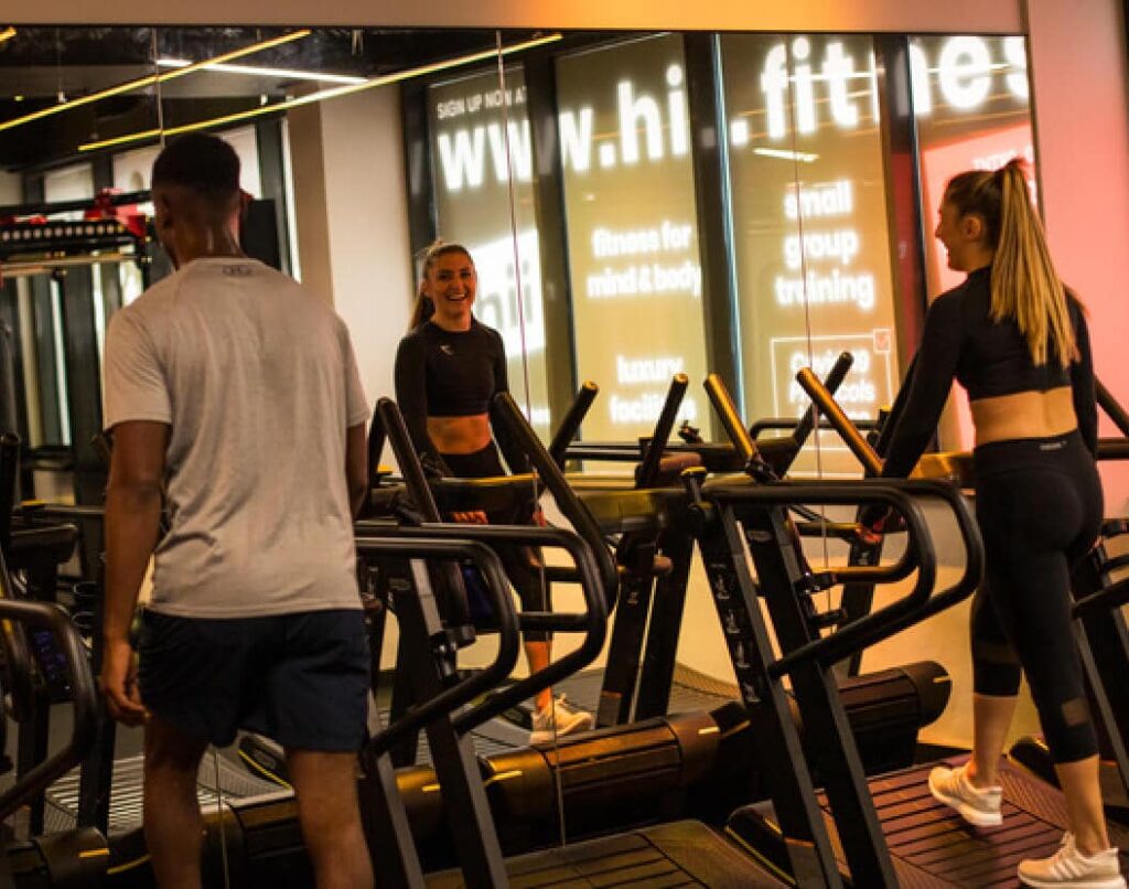 Image of girl on the hit fitness treadmill